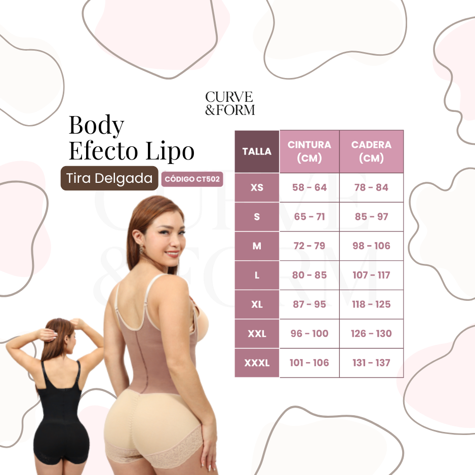🔥 Body efecto lipo tira delgada